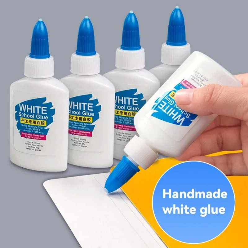 1PC Washable White Craft Glue Liquid Kindergarten Diy Wood Glue Sticker Super Strong Bond Paper Craft School Office Stationery