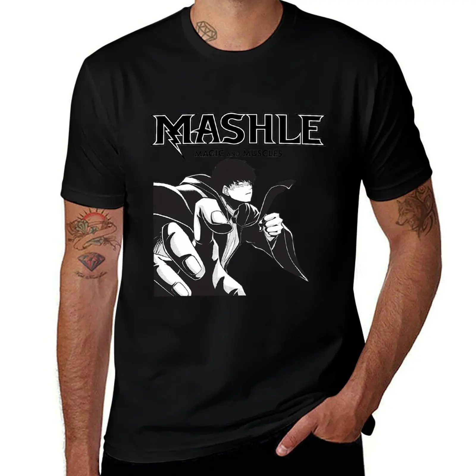 Mash Burnedead - Mashle:magic and muscles T-Shirt Plus Size Solid Color T-Shirt