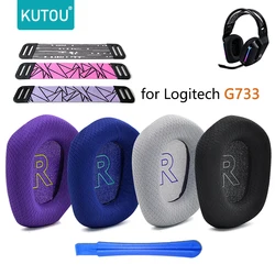 Kutou Ersatz Ohr polster Kissen für Logitech G733 G335 Kopfhörer hülle Ohr polster Ohren schützer Stirnband Pads Ersatzteile