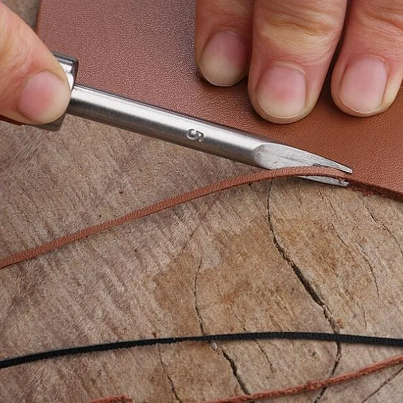 1 قطعة حافة Beveler أداة القطع أدوات التشذيب الجلدية الشطب المحاصيل أداة الجلود حافة Skiving Beveler أدوات جلدية الحرفية #2