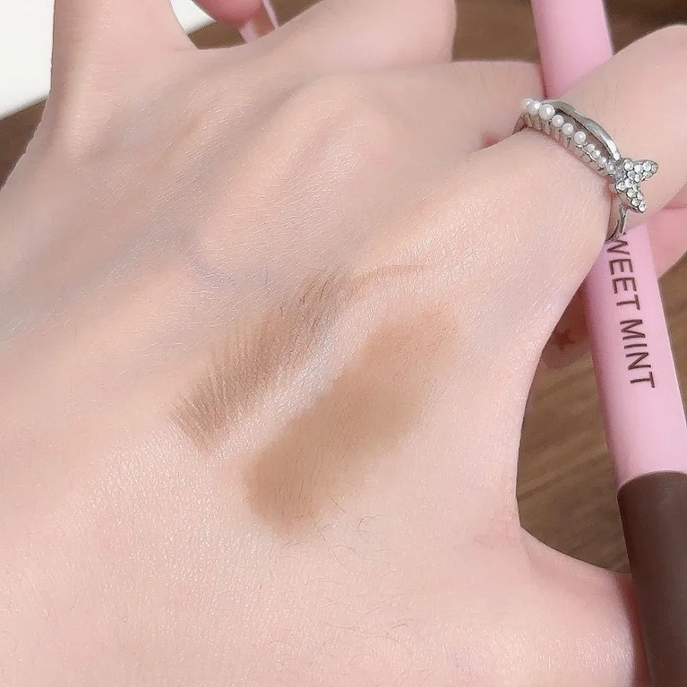 New Double Head Eyebrow Pencil Matte Finish Multi-use Eyebrow Gel Waterproof Smooth Texture Makeup Pencil Daily Use