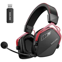 EAGLENO LEGEND G07 Wireless Gaming Headset for PC, PS4, PS5 with Noise Cancelling Mic Soft Memory Earmuffs Wireless Headphones