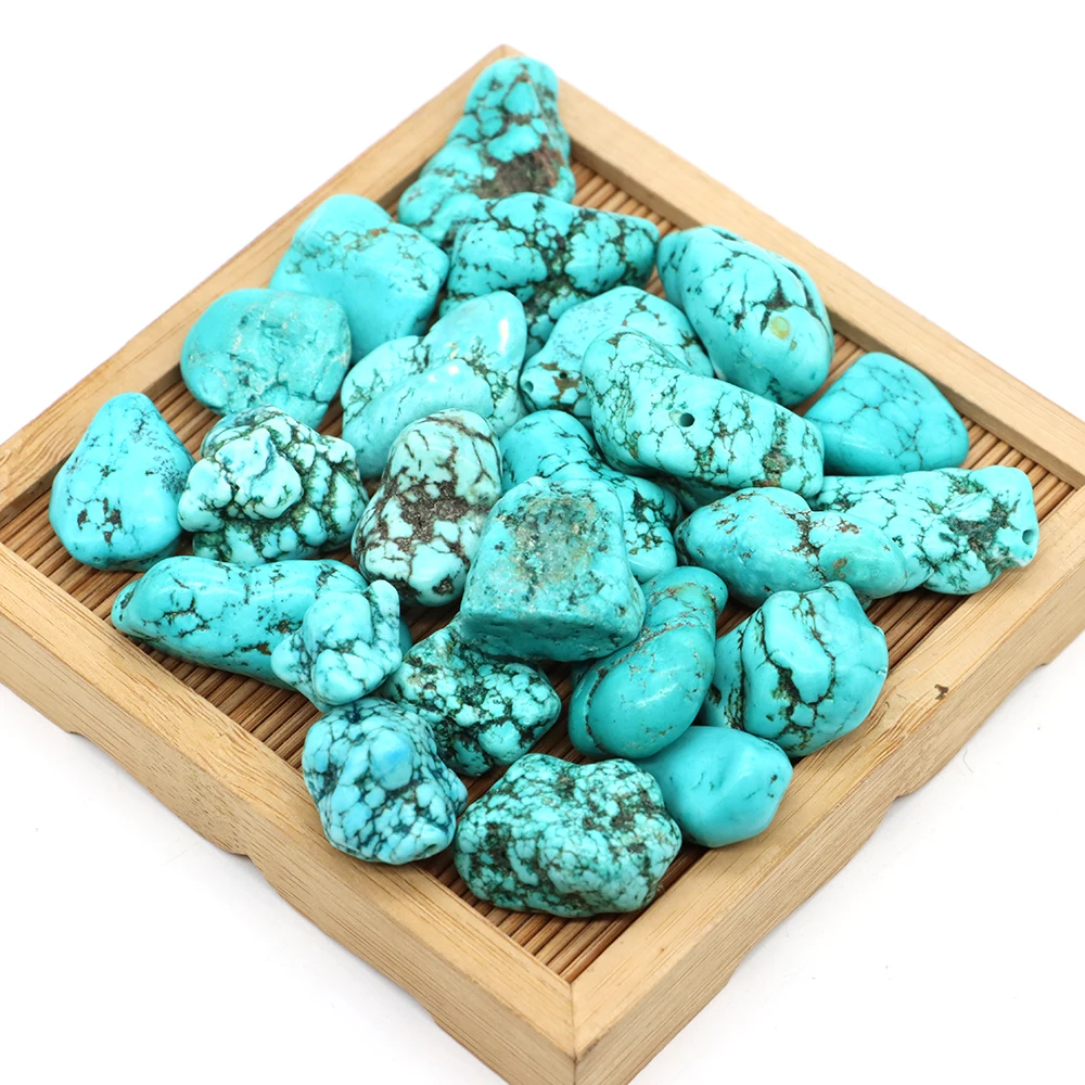 Natural Tumbled Stones Bulk Turquoise Mineral Healing Meditation Crystals Energy Gemstones Specimen Home Aquarium Decor Wholesal