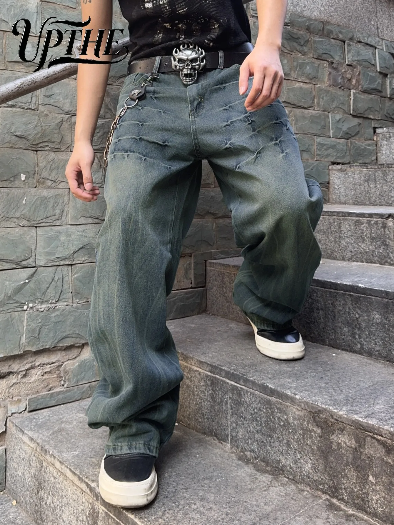 Retro Track Pant - UP.THE Vintage Blue UP THE Baggy