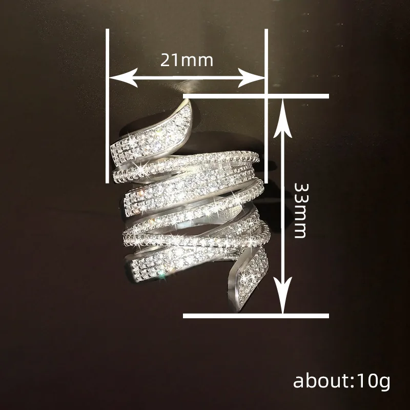 HIBRIDE Sense of luxury 2025 popular multi-layer design ring women daily wear jewelry set holiday ball wedding gift travel R40