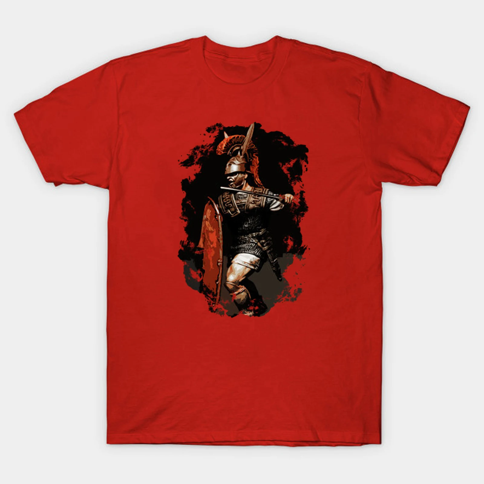 Novel Roman Legionary Warrior Printed T Shirt. Short Sleeve 100% Cotton Casual T-shirts Loose Top Size S-3XL