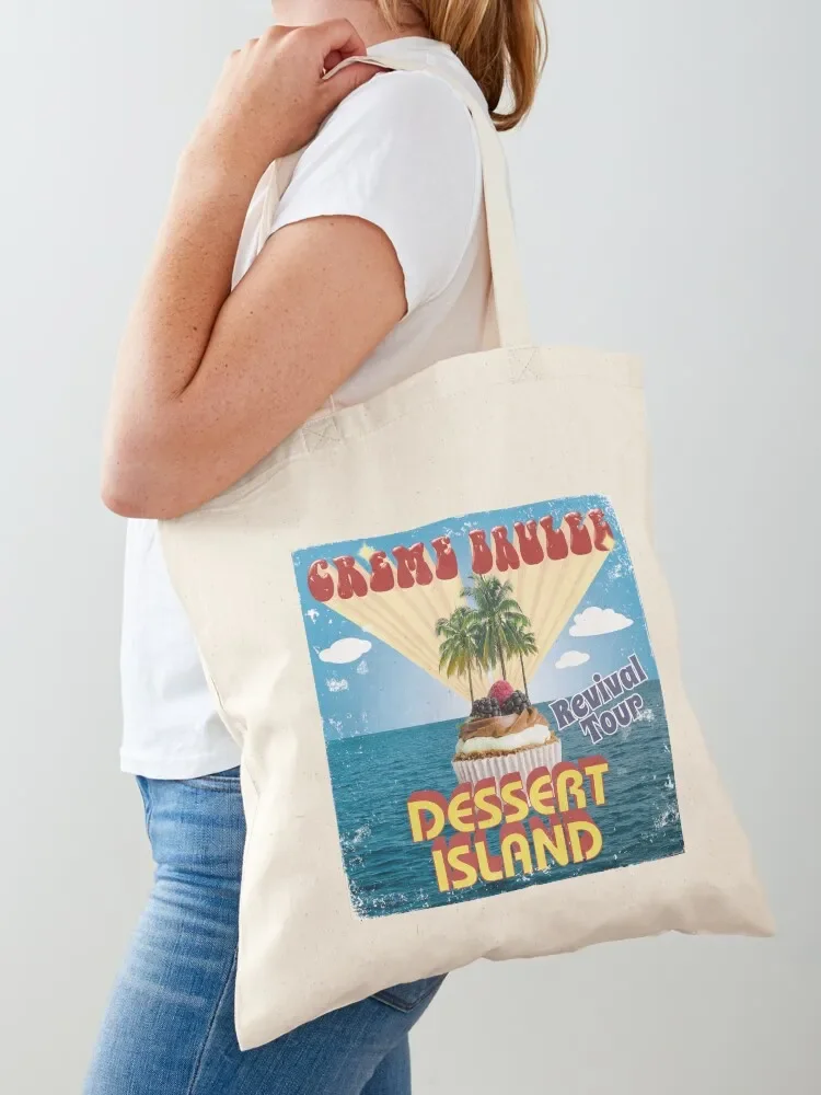 Creme Brulee Revival LP Dessert Island Tote Bag free delivery bags Reusable bags Tote Bag