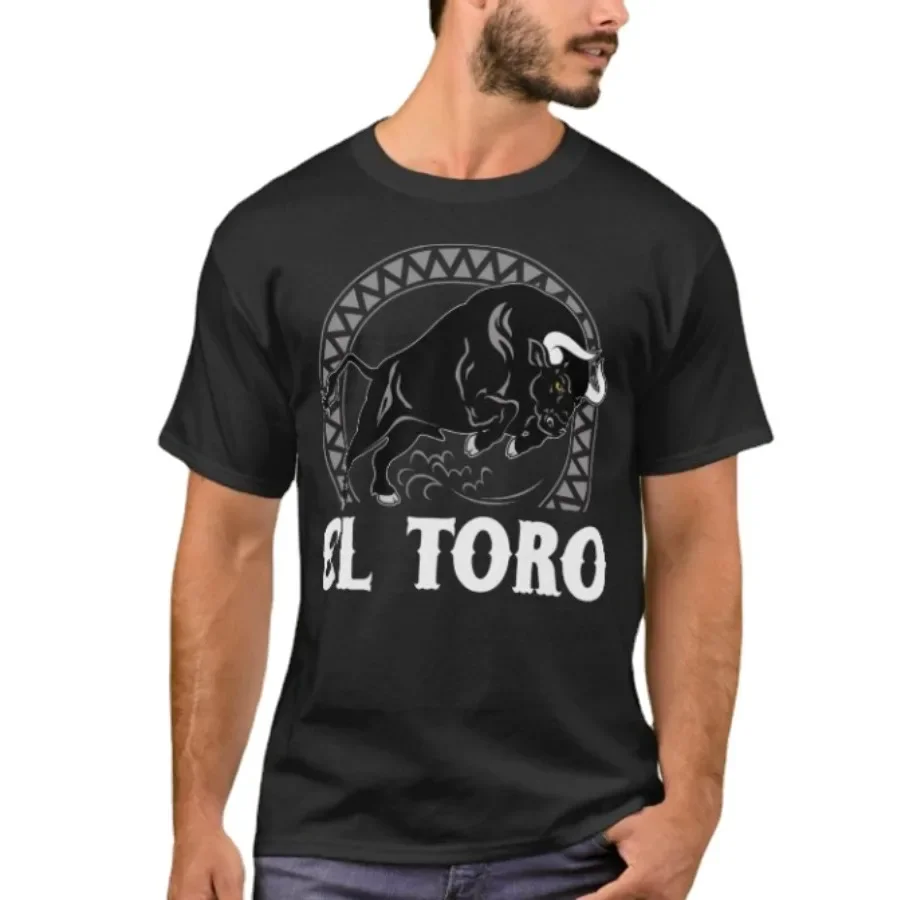 

El Toro The Bull Mexican Culture Spanish T-Shirt. Fashion Hot Sale High-quality Cotton Short Sleeve O-Neck Mens T Shirt New