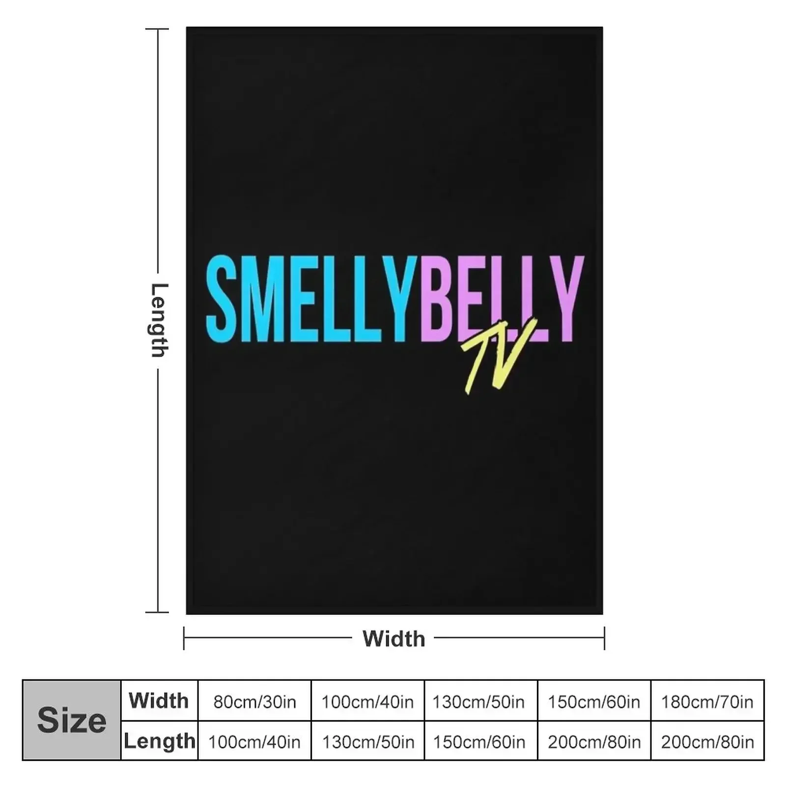smelly belly tv merch Throw Blanket Cute Flannel Stuffeds Blankets For Sofas Furrys valentine gift ideas Blankets