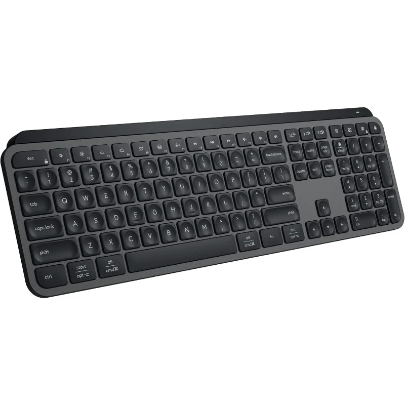 home. MX Keys S Wireless Keyboard, Low Profile,  USB C Rechargeable, for Windows PC, Linux, Chrome,  Graphite