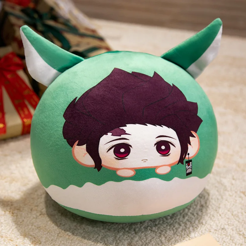 Coussin Demon Slayer 10/30/40cm, jouets en peluche, mignon, doux, dessin animé, oreiller, porte-clés, poupées pour enfants, cadeau d'anniversaire et de noël
