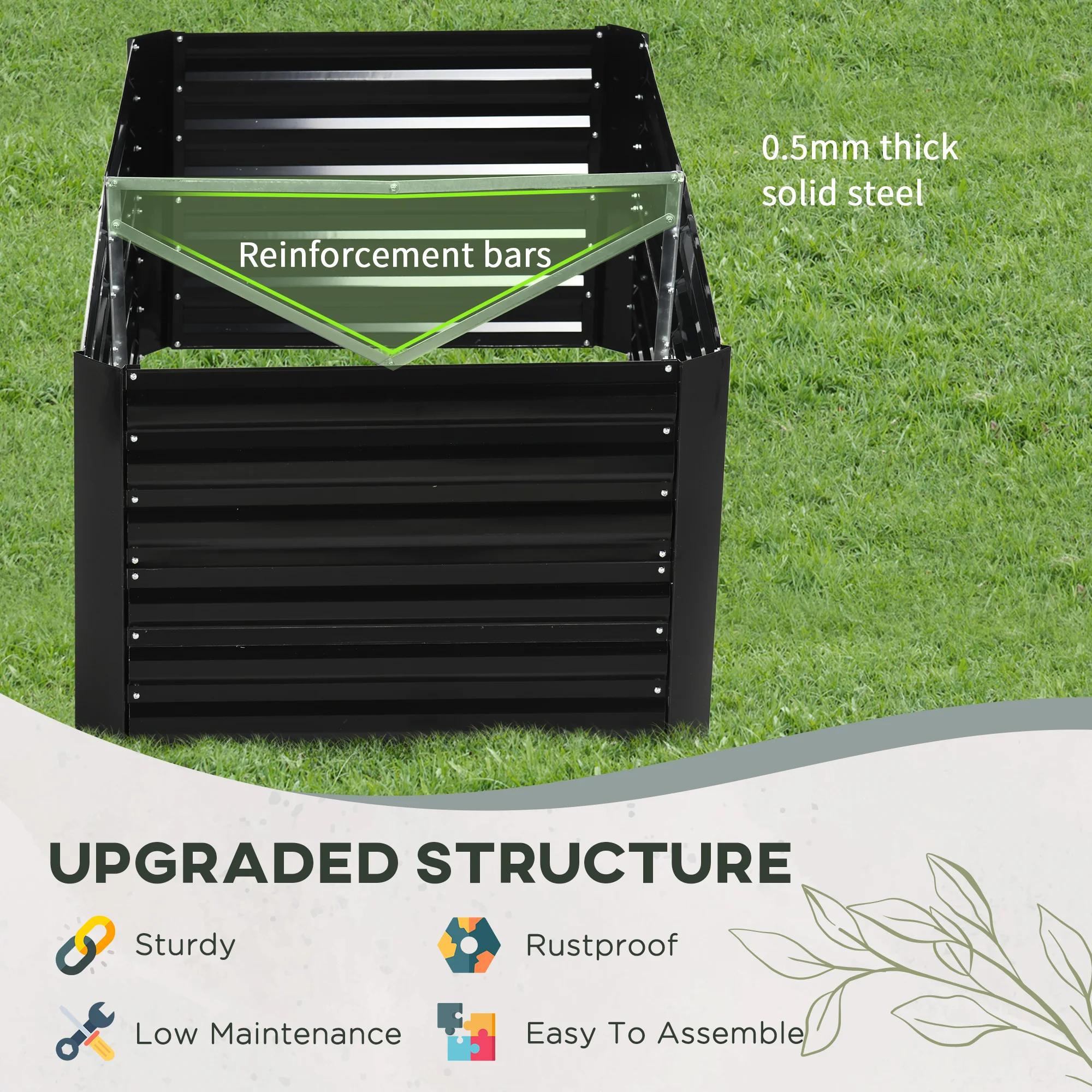 Kit Tempat Tanam Terangkat Out - Planter Raised Metal ulasan dan harga