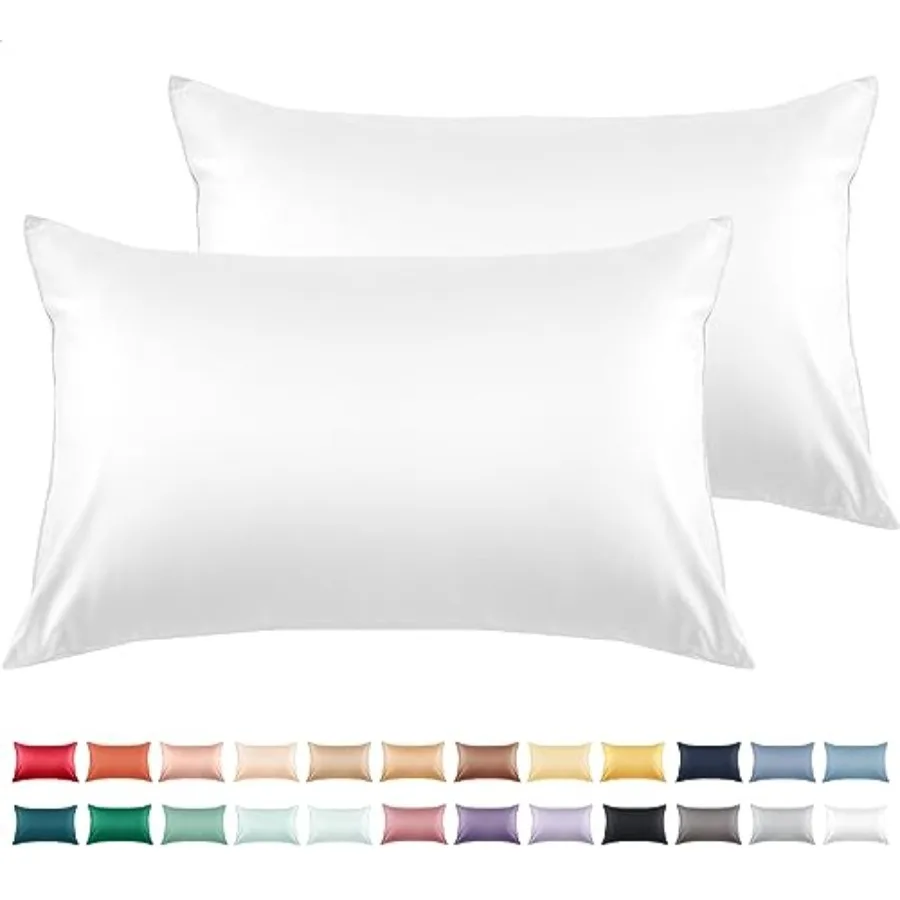 

Cotton Pillow Cases Standard Size Set of 2, 600 Thread Count Pillowcases 20x26 Inches, Soft Long Staple Cotton Pillowcases Brea
