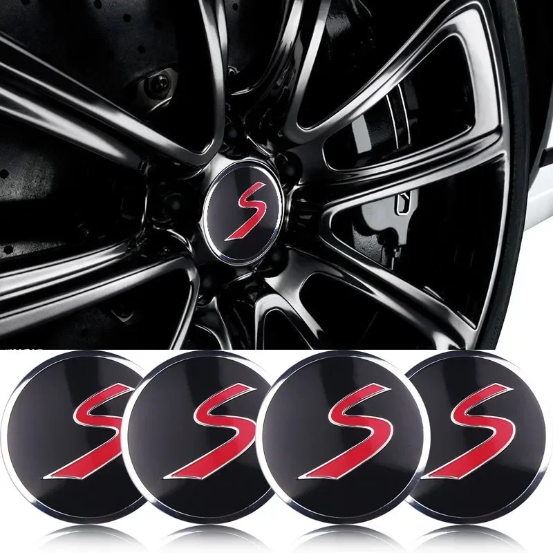 4PCS 54MM Car Wheel Center Cover Sticker Hub Caps Accessories For Mini Cooper S JCW One R55 R56 R60 R61 F54 Clubman Countryman