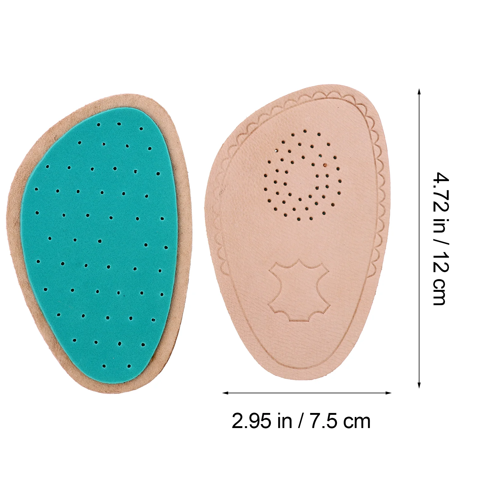 Sola almofada sapato inserções palmilhas frente palma absorver suor antiderrapante eva invisível miss salto alto meia esteira