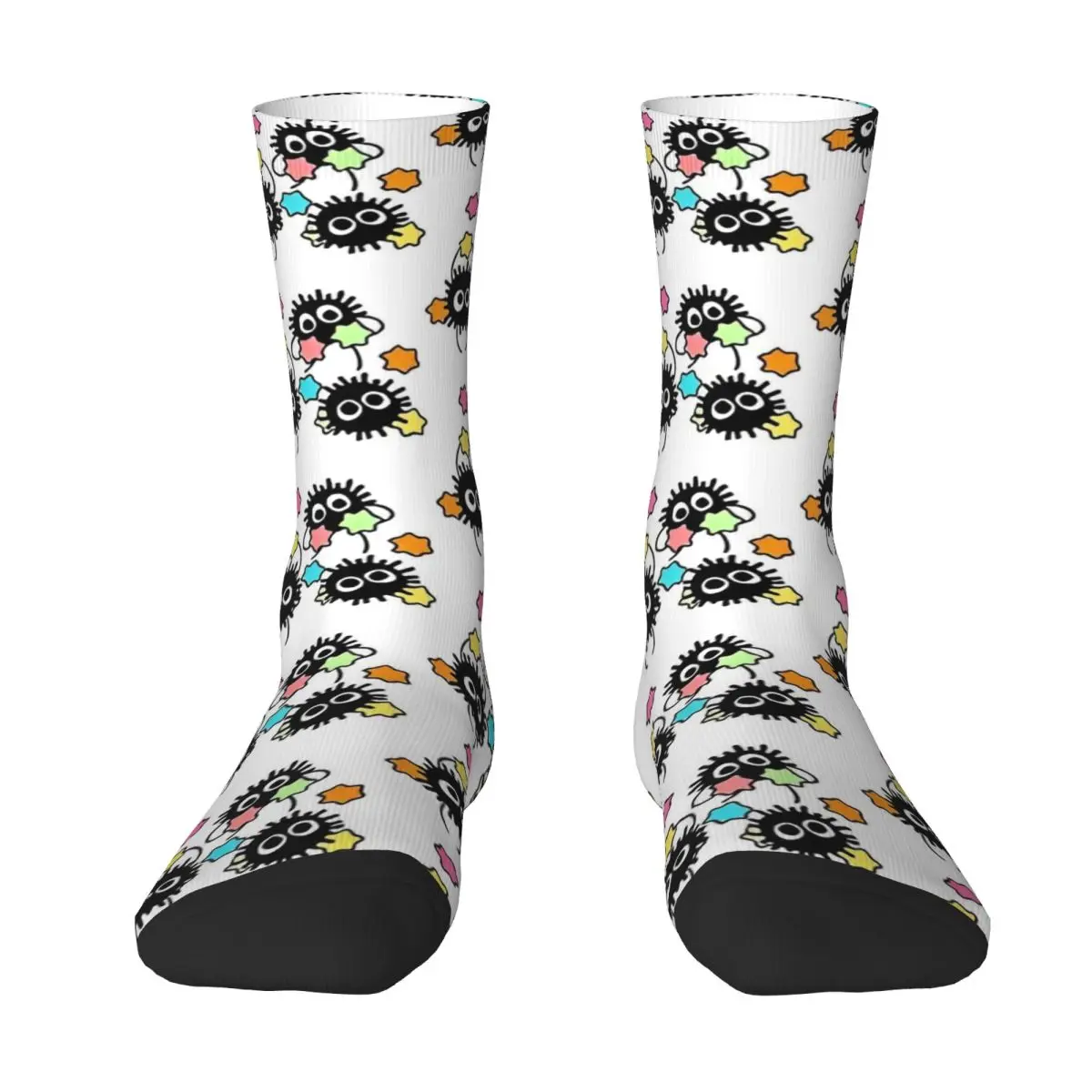 Soot Studio Stockings Soot Sprite Graphic Harajuku Socks Autumn Anti-Slip Socks Adults Men Cycling Soft Socks