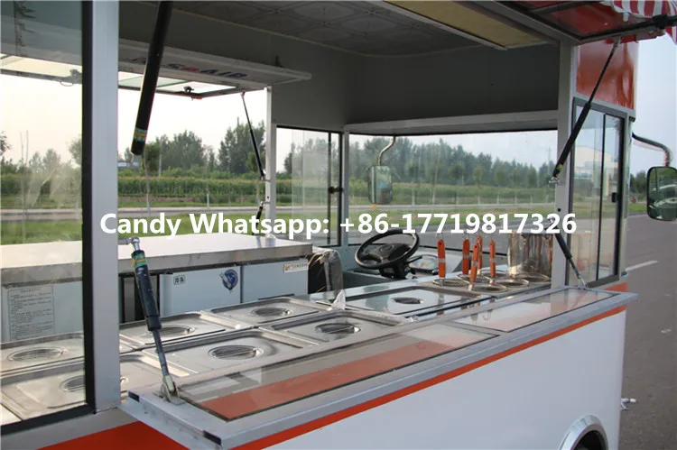 Горячая продажа мобильная электрическая тележка для еды грузовик для закусок тележка для мороженого с бесплатной доставкой