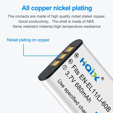 HQIX for Pentax Optio N50 W60 V20 L36 M30 V10 T30 Camera D-LI78 Dual Charger Battery