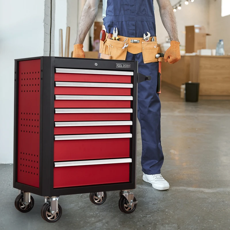 Cabinet Drawer Height Help Inch Moving Tool Tool cabinet Wheels Width 28inch 7 Drawer Tool Cabinet