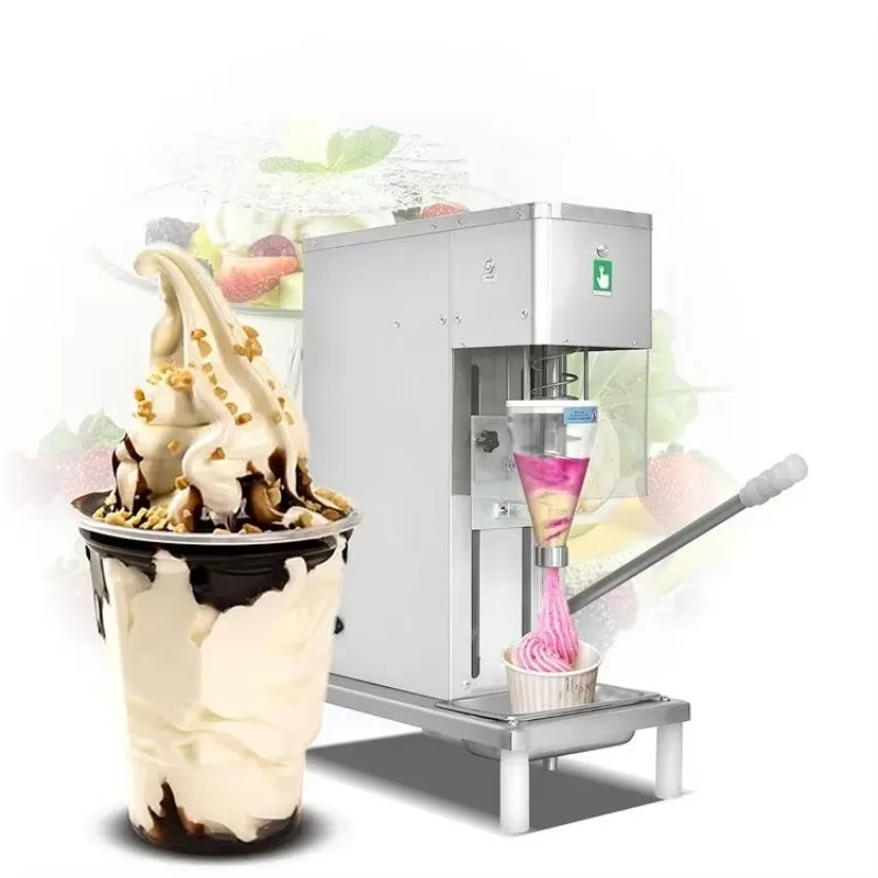 Resfab Yogurt Swirl Drill Frozen Yogurt Real Fruits Ice Cream Blender/swirl Freeze Milkshake Mixer Machine