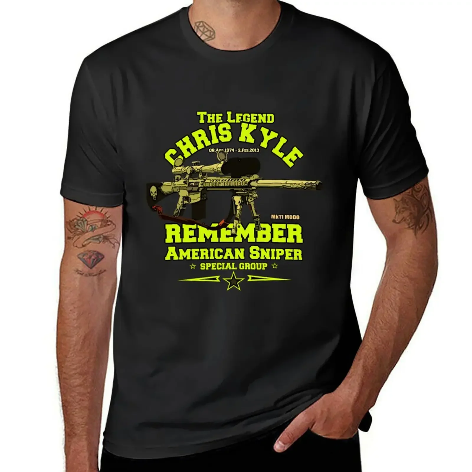 

Remember Chris Kyle - American Sniper T-Shirt Short sleeve tee plus size tops t shirt for men