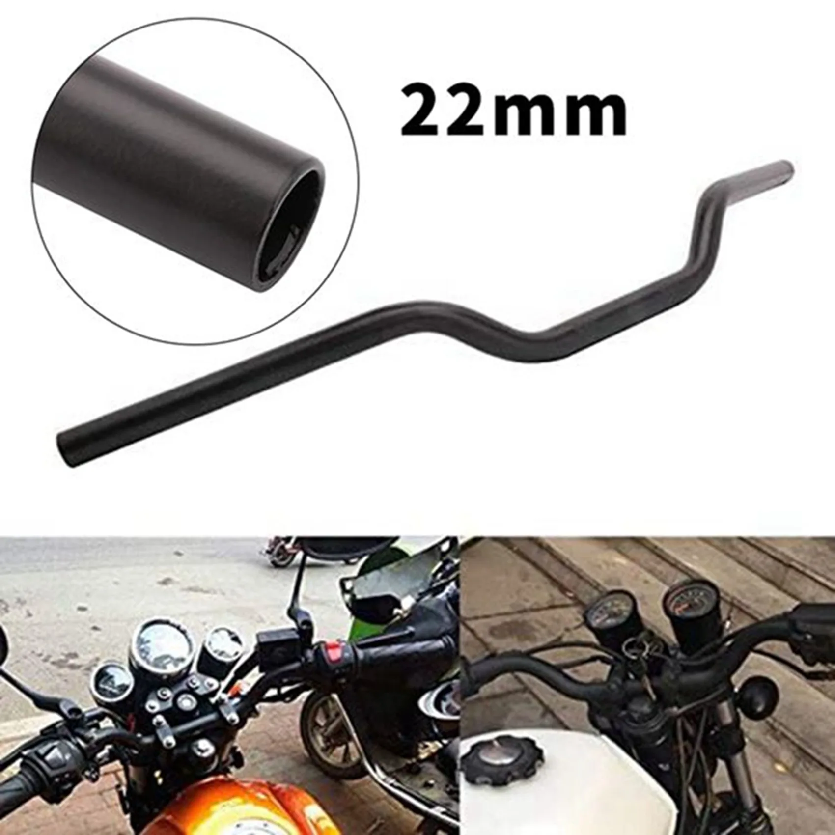 

AU63-4 Pcs Motorbike Amber Turn Signal Light Bulb Indicator & 1 Pcs 7/8 Inch 22Mm Motorcycle Handlebars Tracker Handle Bars