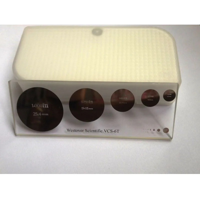 Dual Graduated Metric Inch Diameter Circle Stage Micrometer 1 Inch To 0.002 Inch