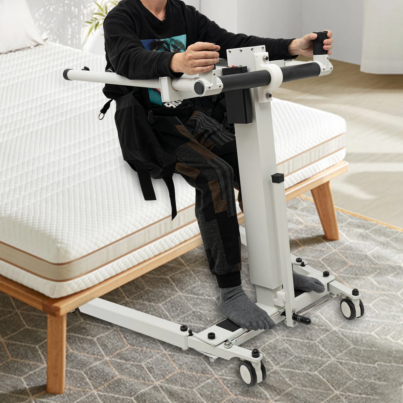 Electric Lift Shift Machine Home Bed-Ridden Lifting Elderly Disabled Paralyzed Patient Wheelchair Portable Transfer Lifter Chair