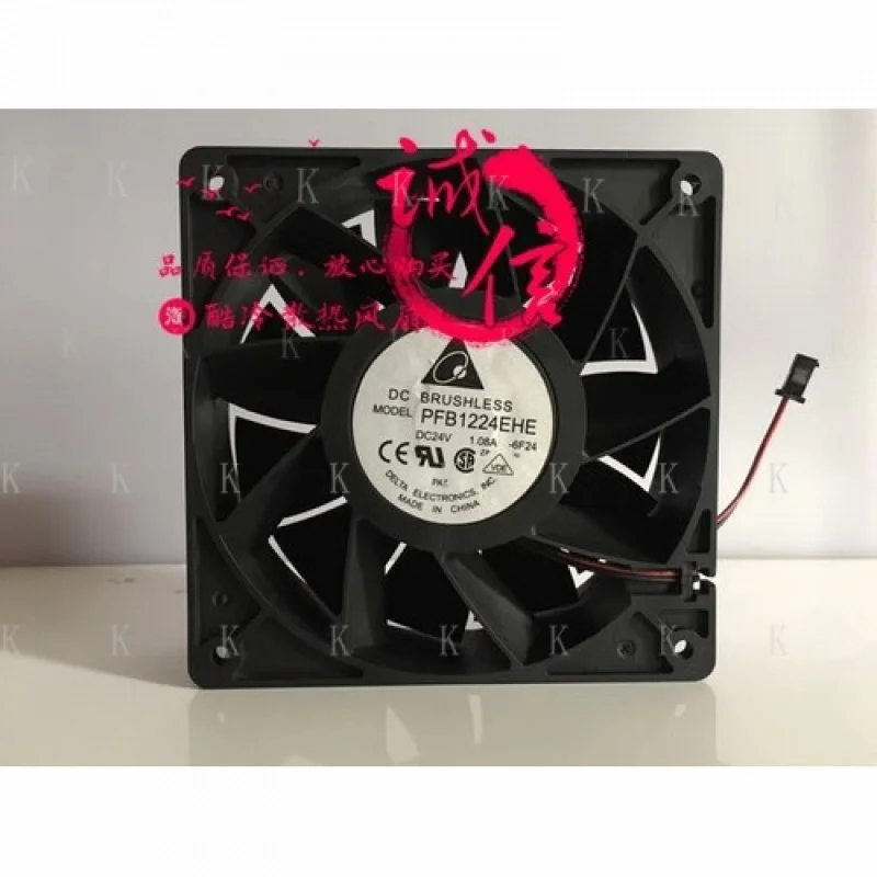 

C for Delta PFB1224EHE 12038 DC24V 1.08A 12CM 2-Pin Inverter Cooling Fan