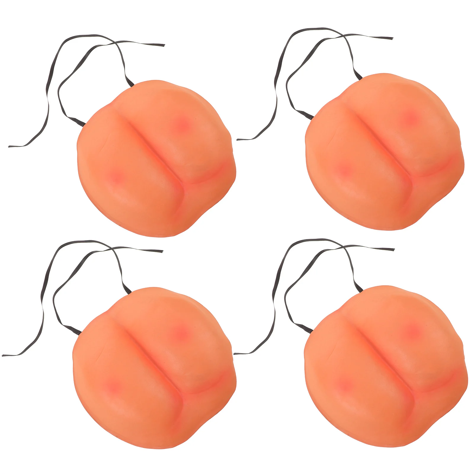 

4 Pcs Tricky Props Fake Butt Pads Dress up Cosplay Bum Buttock Prank Costume Buns Elasticity Booty