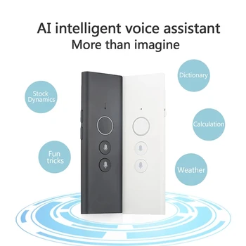 Mini Portable Voice Translator Real Time Speech Tranlate 40 Foreign Languages ​​Smart App Control On Board English