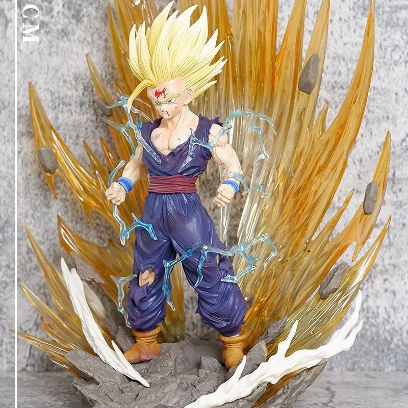 Anime Dragon Ball Super Saiyan 2 Son Gohan postura de pie figura de acción PVC modelo muñeca juguete decoración de escritorio colección regalos en caja