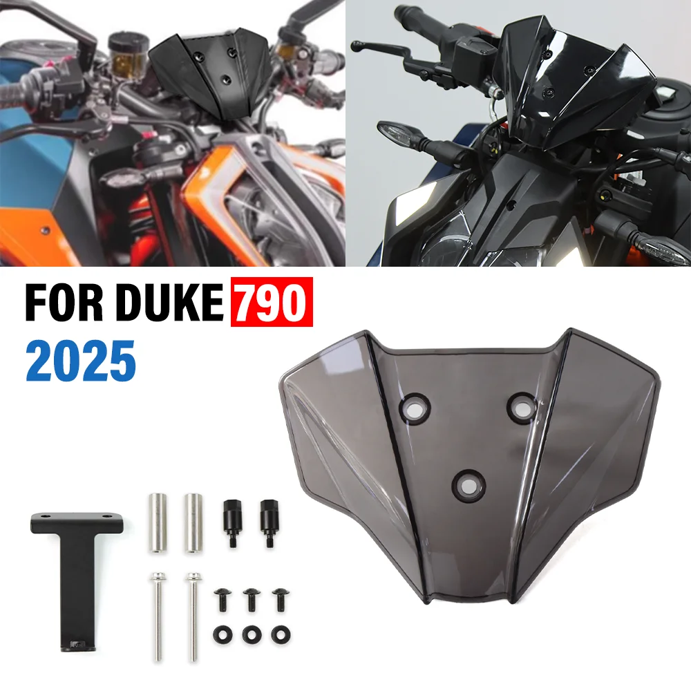 Motorrad-Frontscheibe FÜR 790DUKE 790 DUKE 790Duke 2025 Sport-Windschutzscheibe Windabweiser Luftstromschutz Zubehör