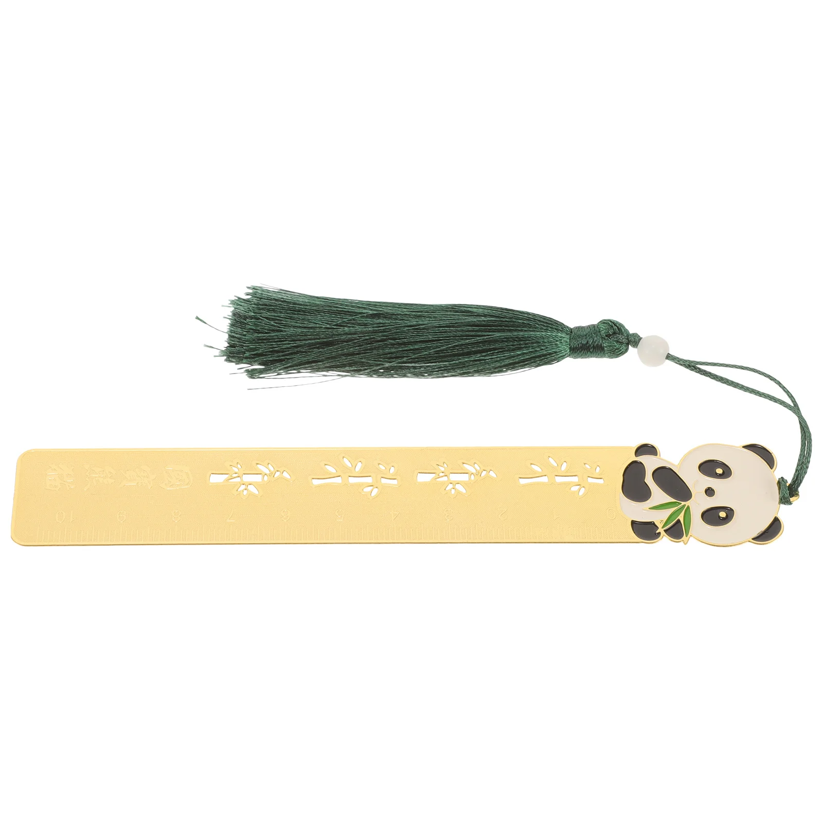 Copper Ruler Bookmark Chinese Style Decorative Metal Book Marker for Reading and Gifting Exquisite Design Lightweight