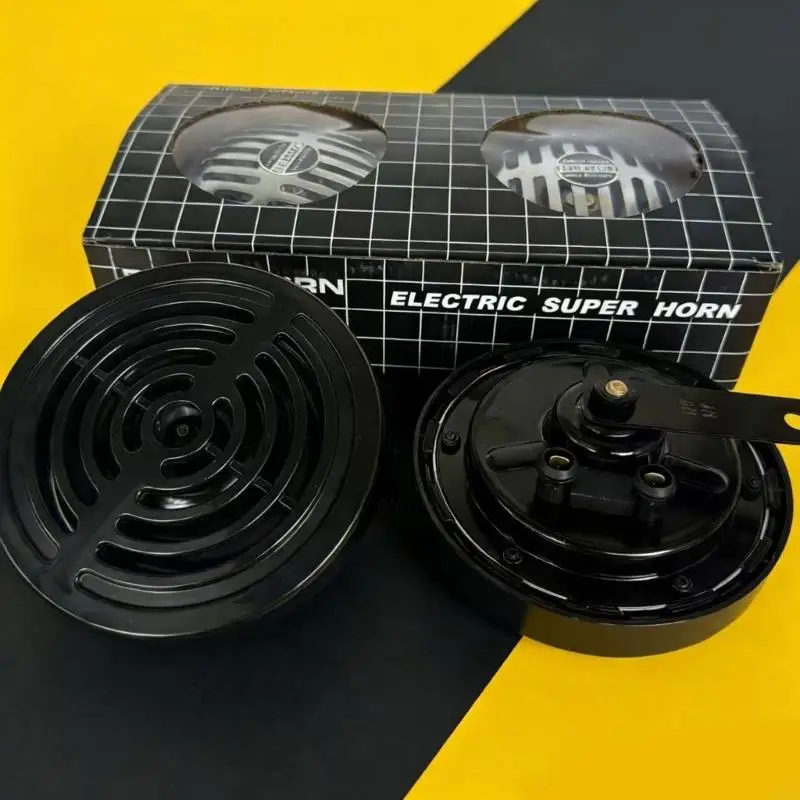 

2PCS 12V Super Loud Automotive Horn Two Tone 400Hz And 330Hz IPX6 Waterproof Space Saving Design Easy Installation H9EE
