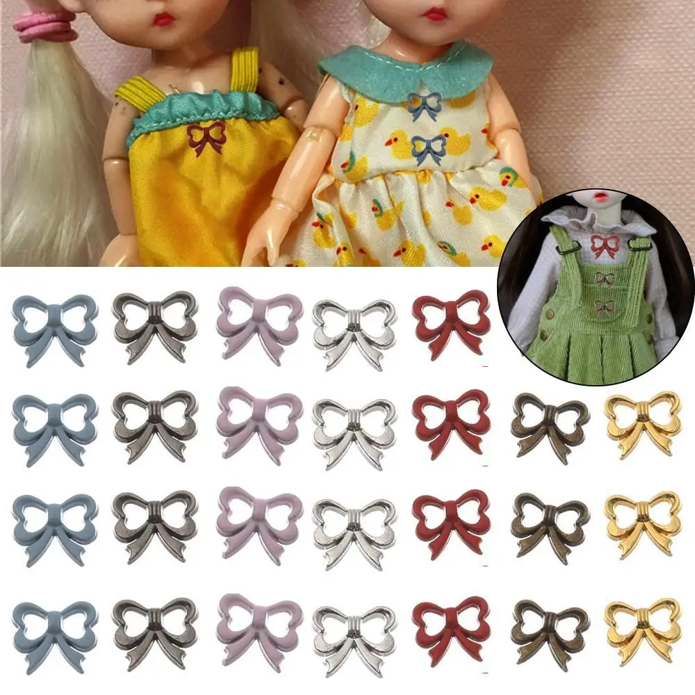 

20pcs Accessories Dollhoues Miniature Craft Metal Buckles Mini Buttons DIY Doll Clothes Clothing Sewing Buckle