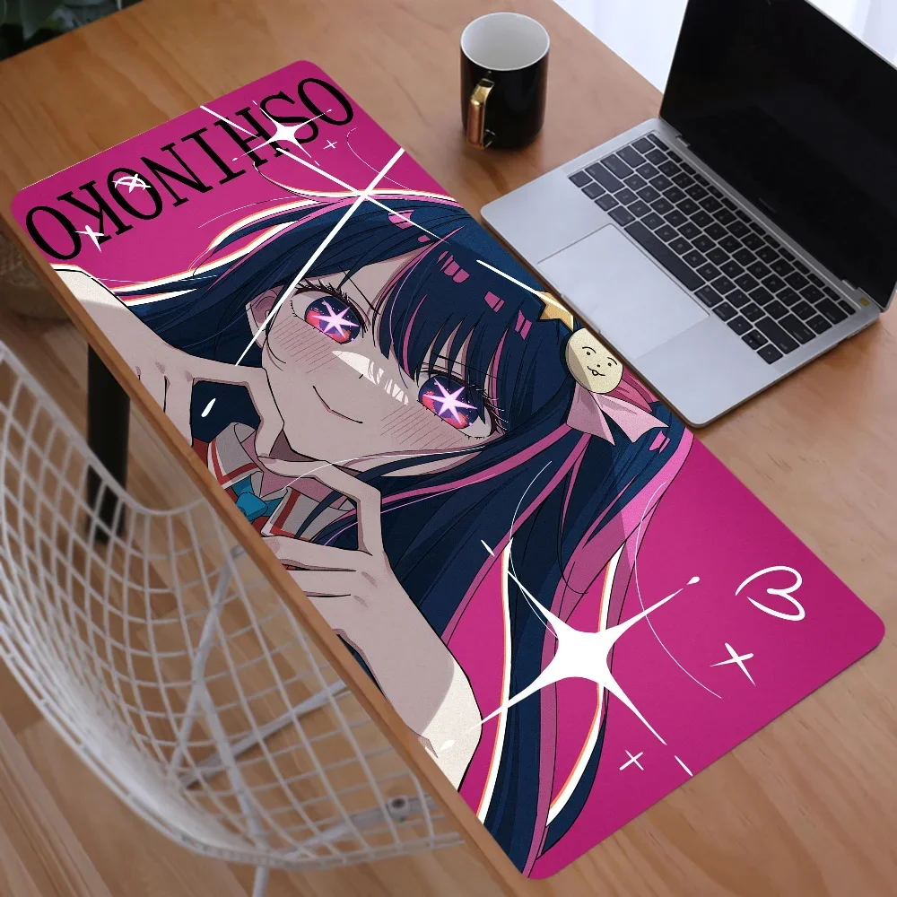 

XXL Mousepad Computer Pad keyboard Pad Anime Oshi No Ko Mousepad Hoshino Ai Ruby Aquamarine Kana Kawaii Gamer Accessory Desk Mat