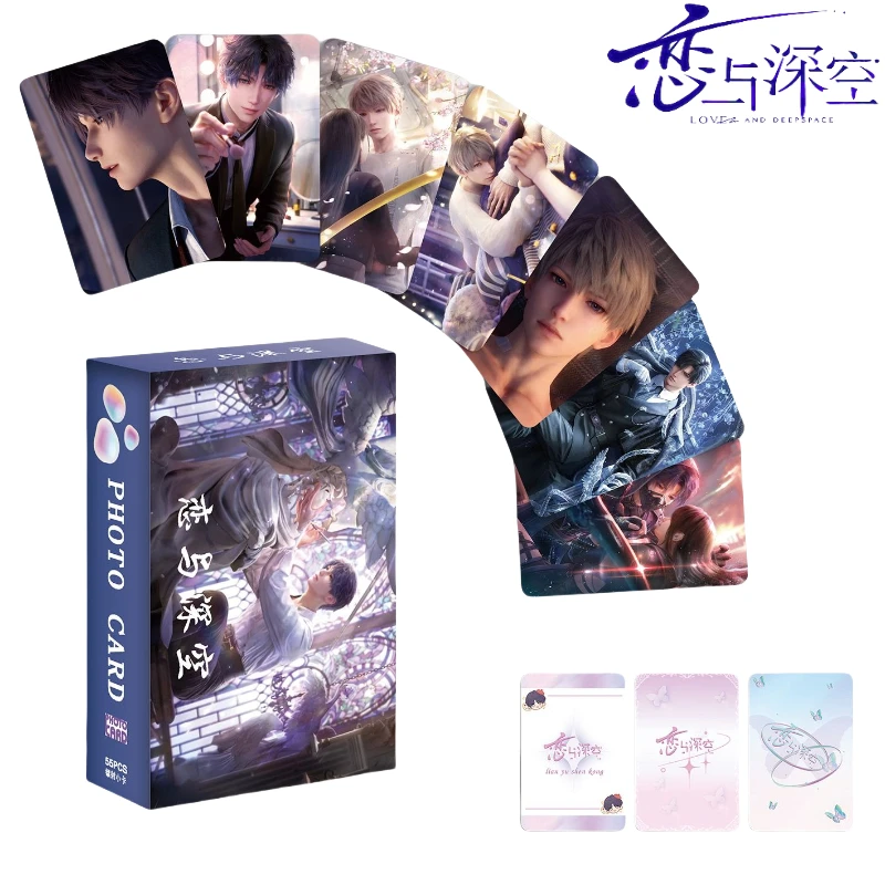 

Love and Deepspace Cartoon Cute Card Creative Kawaii Male and Female Laser Collection Card Anime Peripheral Gift Wholesale