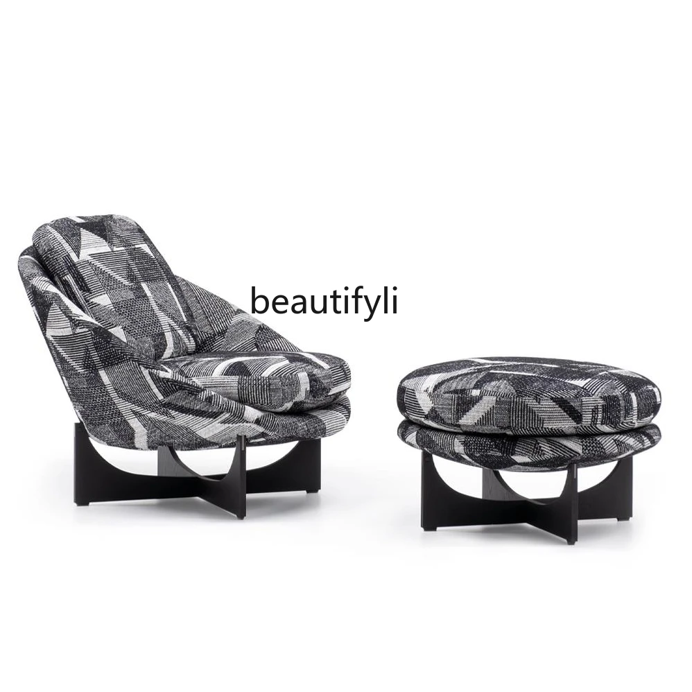 Nordic designer single sofa chair modern simple leisure chair model room hotel reception chair