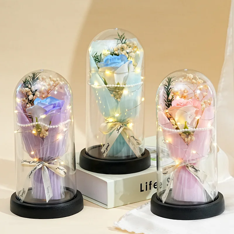 Valentine's Day Gifts Creative Gifts Immortal Bouquets Dried Flowers High-end Birthday Roses Soap Flowers