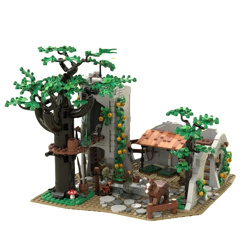 

MOC Building blocks Toy Man Camp Model in Medieval forest 1200pcs Creative assembly toy set perfect gift for all architecture lo