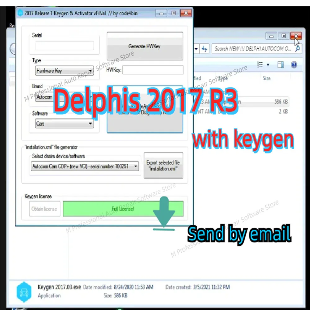 

2017.R3 Free Activate Software for Del phis 150e auto com Multidiag Ds150 Wow with Car and Truck Free Keygen CD download link