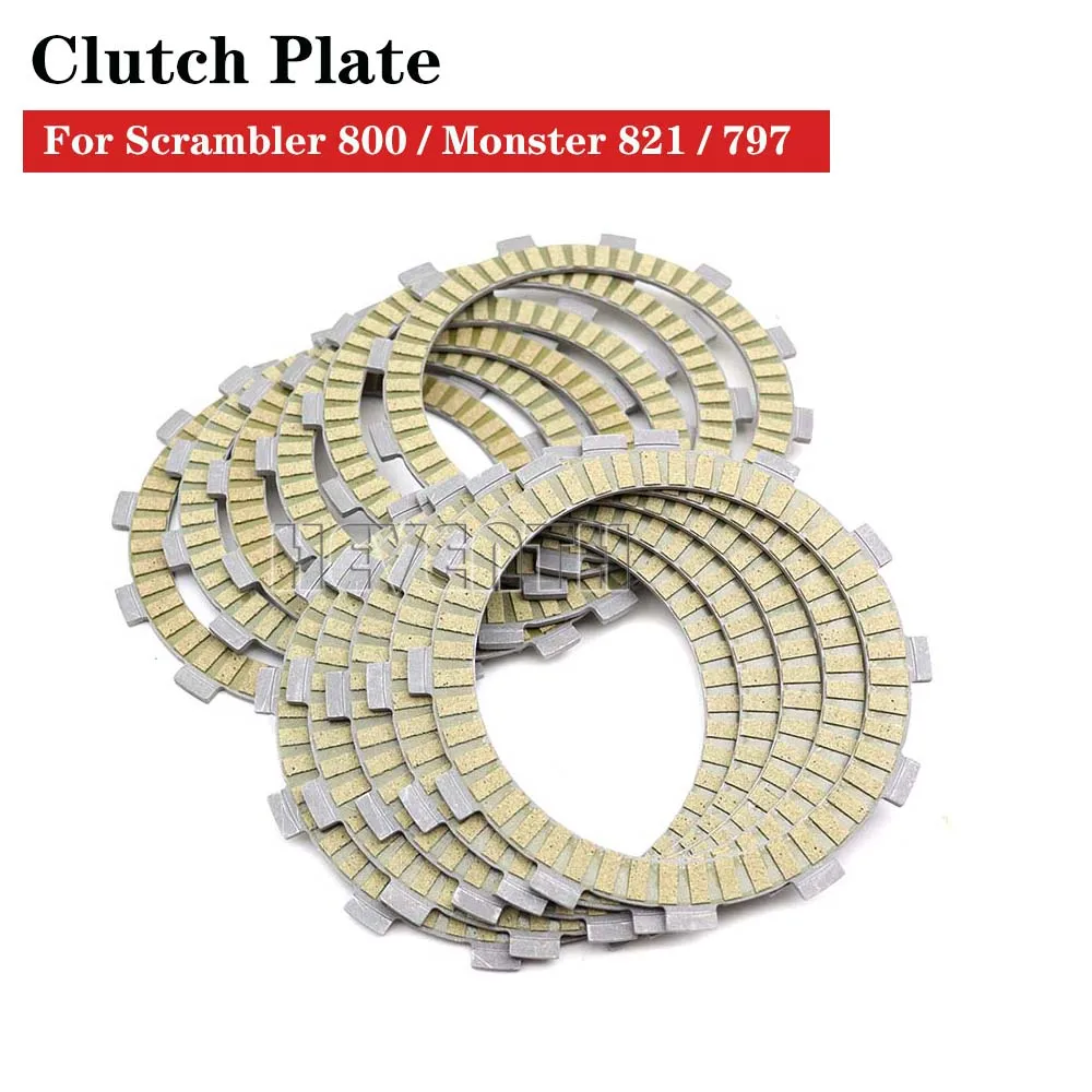 Motorcycle Clutch Friction Plates Kit For Ducati Scrambler 800 Monster 821 797 Clutch Plate Engine Section Part