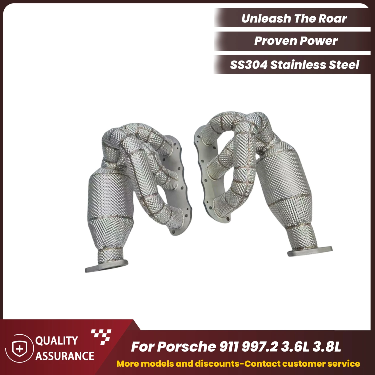 

ECCF Sports Headers For Porsche 911 997.2 3.6L 3.8L Nice Collectr Aggressive Exhaust Sound High Flow Performance Upgrade