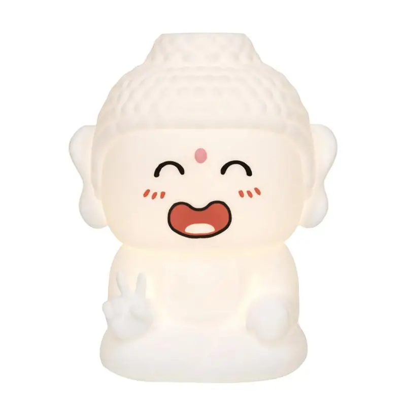 Buddha Statue Led Light Cute Lamps Indoor 3 Colors Dimmable Night Lights Led Buddha Lights For Bedroom Touch Lamps For Girls