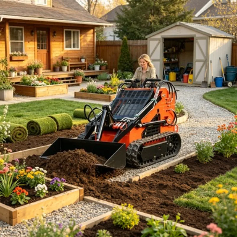 Hot Selling Diesel Skid Steer Loader 1 Ton Mini CrawlerLoader with Bucket Compact Design High Load Moment Engine & Pump