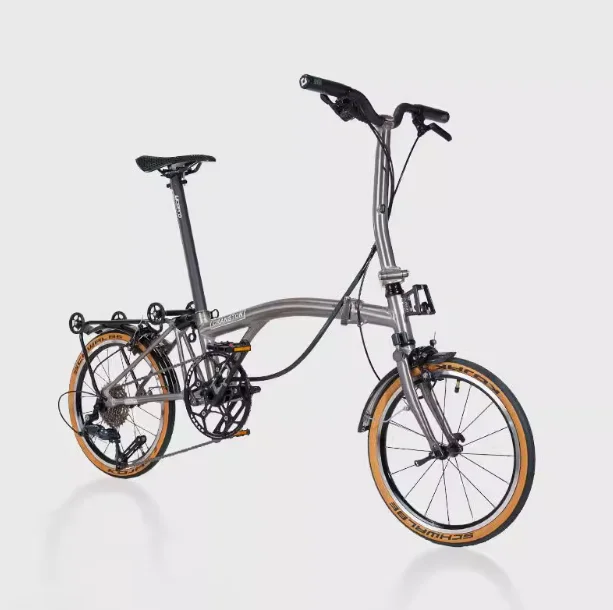 

S9 Aluminum Alloy Frame 16 Inch 9 Speed Tri-fold Bicycle S /Y BAR Light Weight Foldable Bicycle Mini Folding Bike