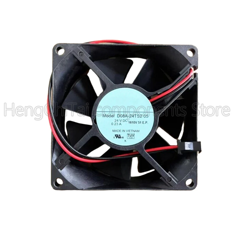 Оригинал, 100% рабочий, Φ 05 24V 0.23a, охлаждающий вентилятор D08A-24TS2 05 24V 0.23A