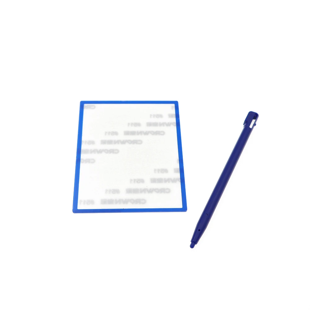 NDSi 상단 스크린 LCD 스크린 렌즈 커버 1세트, 닌텐도 NDSi 게임 콘솔 플라스틱 스타일러스 펜 상단 보호 패널 키트