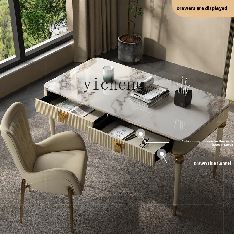 

LX study desk slate home high-end modern fashion negotiation table writing desk office